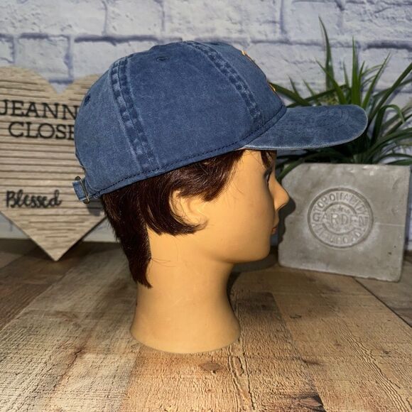 Fur Mom Strapback Baseball Hat Cap Blue Denim Pet Owner infinity headwear - Picture 6 of 8